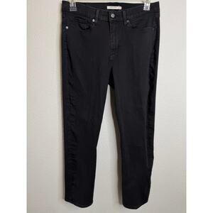 Levi Strauss Black Slim Fit Jeans Women’s 31x30 Stretch Denim Mid Rise